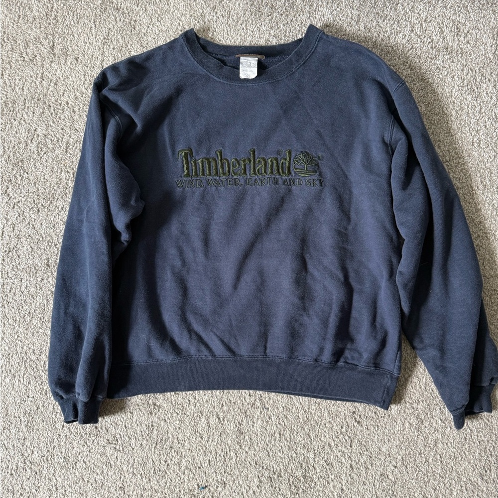 Vintage Timberland Dark Blue Crewneck Sweater